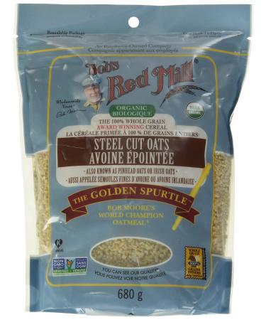 Bobs Red Mill Organic Steel Cut Oats 680 Grams (Pack of 1)
