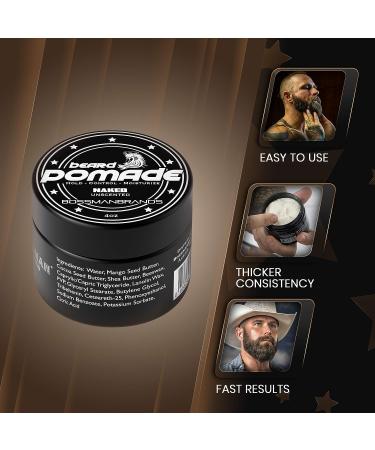 Bossman Hair & Beard Pomade - Moisturizing with Long Hold - Men's Styling Product (Unscented) - Buy Online on GoSupps.com