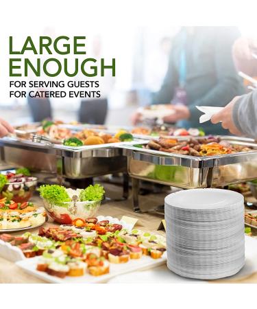 Stock Your Home 9-Inch Uncoated Paper Plates - 500 Count White Disposable Plates - Buy Online on GoSupps.com