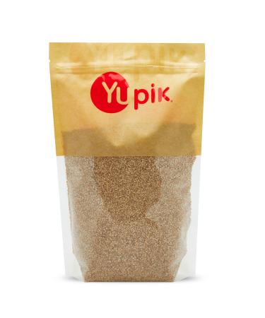 Yupik Natural Sesame Seeds 1 kg 6 Count Gluten-Free GMO-Free Kosher Vegan Raw Unroasted Unsalted Plant-Based Protein Source of Fiber & Iron Ideal for Topping Cooking & Baking 6 kg