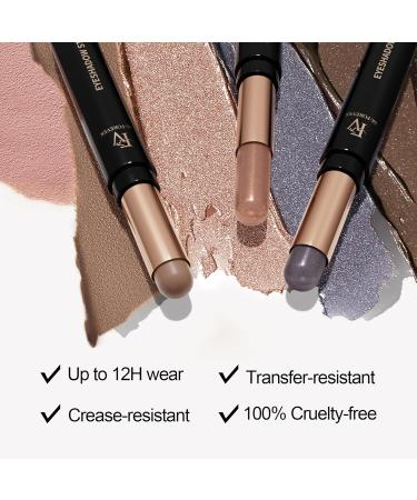 FV Eyeshadow Pen - Long-Lasting Waterproof Cream Glitter Stick | Highly Pigmented Champagne Shimmer Eyeshadow | Wrinkle-Free Finish - Buy Online on GoSupps.com