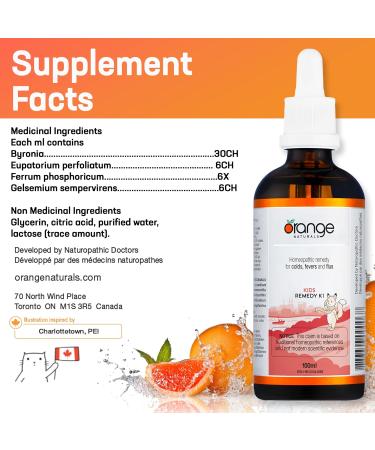 Orange Naturals - Remedy K1 for Kids - Formerly Cold+Flu for Kids - Gentle Relief for Cough & Dry Cough - 100ml Non-Drowsy Solution for Children - Buy Online on GoSupps.com