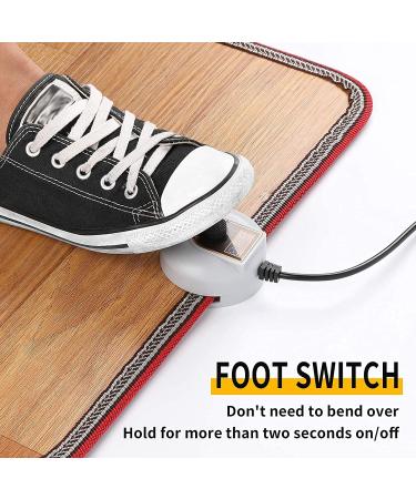 Livtribe AC 230V Heated Floor Mat - Electric Heated Foot Warmer Carbon Crystal Heating Pad for Home & Office - Cozy Brown - Buy Online on GoSupps.com