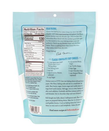Bob's Red Mill Gluten Free 1-to-1 Baking Flour - 22oz Pack of 4 | 5.48lbs Total - Buy Online on GoSupps.com