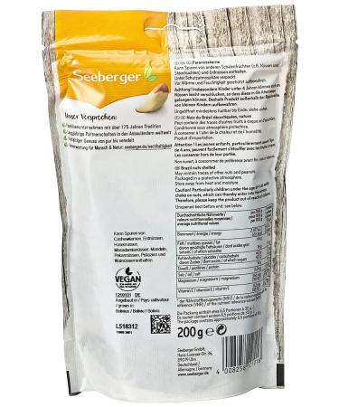 Buy Seeberger Brazil Nuts 200g - Pack of 2 | Premium Quality Snack | International Shipping Available - Buy Online on GoSupps.com