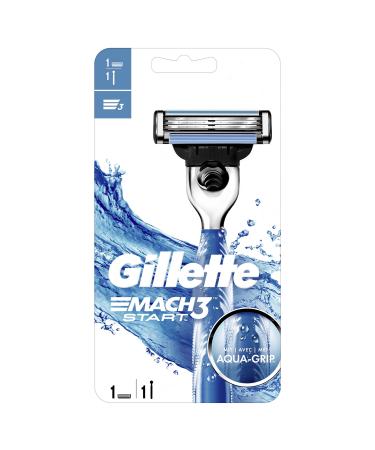 Gillette Mach3 Start Razor For Men With AquaGrip Handle 1 Pack