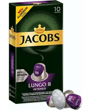  Jacobs JACOBS Lungo 8 Intenso 2x10 Nespresso Compatible Capsules - Buy Online on GoSupps.com