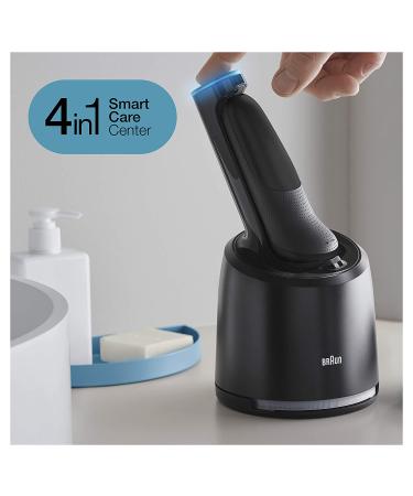 Braun Series 7 7075cc Electric Razor for Men - Waterproof Foil Shaver, Wet & Dry Shave with Beard Trimmer, Rechargeable - Includes Clean & Charge SmartCare Center and Leather Travel Case - Black - Buy Online on GoSupps.com