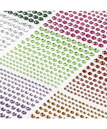 Self-Adhesive Glitter Stones - 2300+ Decorative Stones for Face Makeup Nail Art & Kids Crafts | International Shipping - Buy Online on GoSupps.com