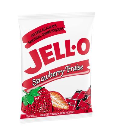 Jell-O Strawberry Gelatin 1kg (2 Count)