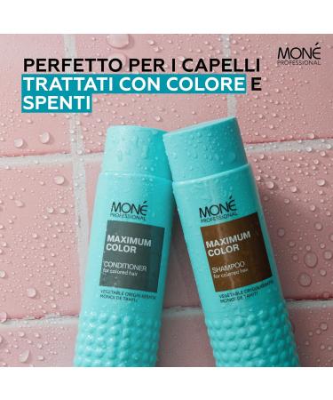  MON MON Professional Set Shampoo and Conditioner for Coloured Hair - Hair Colour Care - Strengthens and Protects - Smooth Hair Cleansing - 300ml - Buy Online on GoSupps.com