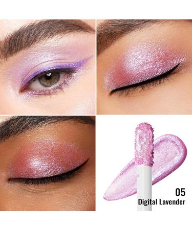Oulac Liquid Glitter Eyeshadow & Eyeliner - Purple Lilac Shimmer, Vegan & Cruelty-Free - Buy Online on GoSupps.com