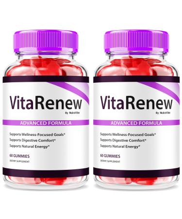 (2 Pack) VitaRenew Gummies - Powerful Hydrating Formula for Age-Related Damage Vita Renew Skin Care Gumies Youthful and Healthy Skin Care Great Tasting Easy to Chew Gummy (120 Gummies)