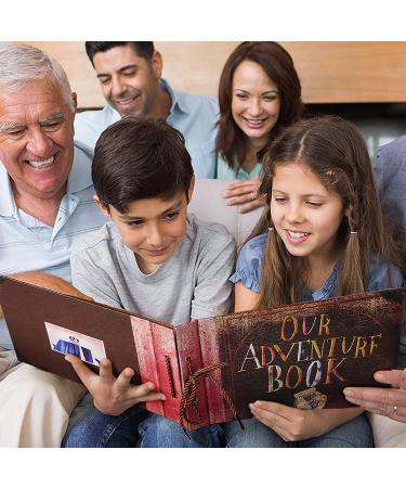 Vienrose Adventure Book Up Scrapbook Photo Album with Luxury Kit - 80 Pages | Perfect Anniversary or Boyfriend Gift - Buy Online on GoSupps.com