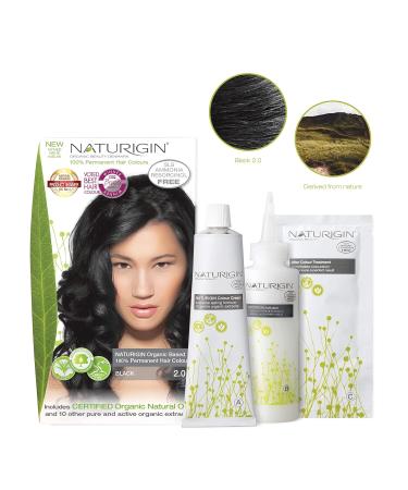 Black Permanent Hair Color with Natural Ingredients - Ammonia-Free Black 2.0 for Vibrant Results - Buy Online on GoSupps.com