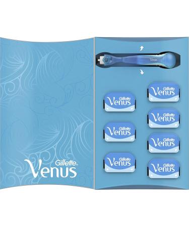 Gillette Venus Embrace Sensitive Razor for Women + 7 Refill Blades - Contour Design - Buy Online on GoSupps.com