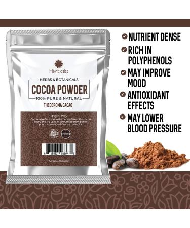 Cocoa Powder 16 oz. Raw Cacao Powder Unsweetened  Unsweetened Cocoa Powder for Baking  Baking Cocoa Powder Unsweetened  Pure Cocoa Powder  Cocoa Flour. Raw  All Natural  Gluten Free  Non-GMO. 1 lb. - Buy Online on GoSupps.com