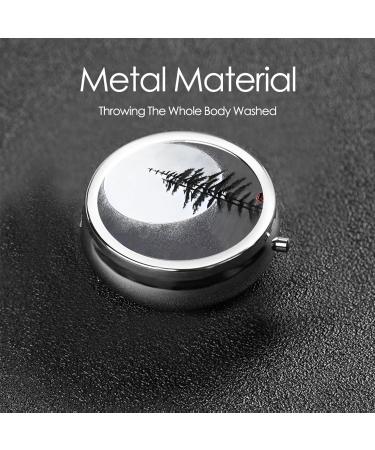 Moon Pine Treeround Pill Box - 3 Compartment Travel Organizer for Pills | Portable Pill Box for Purse & Pocket - Buy Online on GoSupps.com