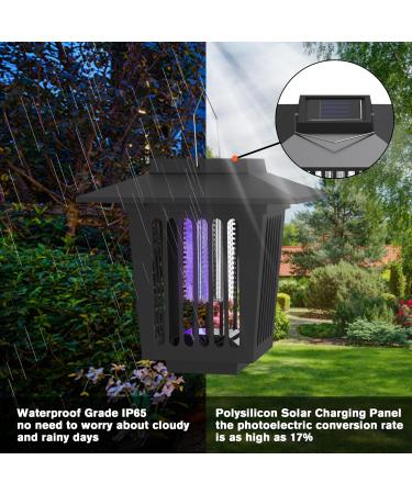 Outdoor Solar Bug Zapper 2 Pack - LED Mosquito Killer for Indoor & Garden Use - Buy Online on GoSupps.com