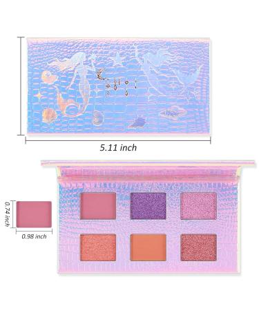 6 Colors Eyeshadow Palette | Glitter & Shimmer Eye Makeup | Blendable Shades for Youthful Energetic Looks - International Shipping - Buy Online on GoSupps.com