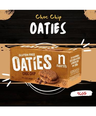 Nairns Gluten Free Oatcakes Flatbreads & Oat Biscuit Breaks Pick N Mix - Choose From Oaties with 10+ Flavours | Choc Chip Salted Caramel Cheese Toffee Super Seeded Stem Ginger - Pack of 6 213 g (Pack of 6) - Buy Online on GoSupps.com