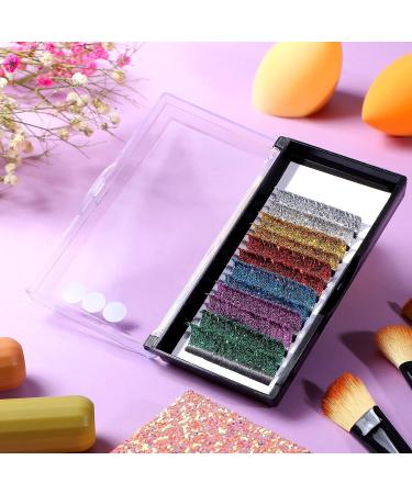 Multicolored Glitter Lash Extensions for Halloween Party Makeup | 0.15 D Mix 15-20 mm - Buy Online on GoSupps.com