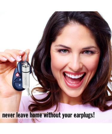 2 Pack Aluminum Waterproof Ear Plugs Holder Keychain Carrying Case - Silver - Buy Online on GoSupps.com