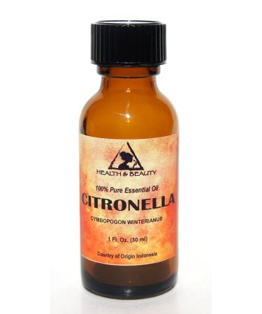 Citronella Essential Oil Aromatherapy Therapeutic Grade 100% Pure Natural 1 oz 30 ml - Buy Online on GoSupps.com