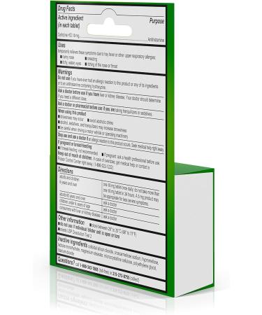 Zyrtec 10mg Allergy Relief Tablets - 24 Hour Relief - Travel Size 3ct - Buy Online on GoSupps.com