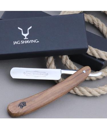 Jag Shaving Razor Plane for Men | Sustainable Wood Straight Razor & Case | Premium Grooming Tool - Buy Online on GoSupps.com