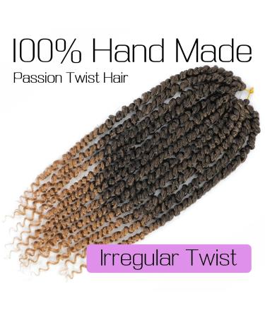 9 Packs Passion Twist Crochet Hair 12 Inch Pre-Twisted Crochet Hair Pre Looped Crochet Hair for Black Women Crochet Passion Twist Hair Synthetic Hair Extensions T27 12 Inch (Pack of 9) T27 - Buy Online on GoSupps.com