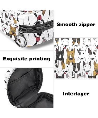 Colorful Bull Terrier Napkin Storage Bag Perfect Holder for Menstrual Cups & Nursing Pads | Ideal for Women & Teen Girls - Buy Online on GoSupps.com