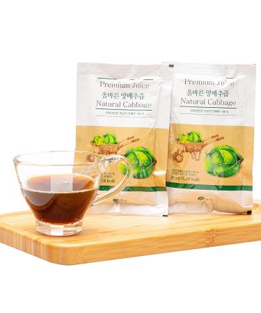 AllJeup Natural Premium Cabbage Juice - 100% Cabbage Extract - 30 Pouches - Buy Online on GoSupps.com