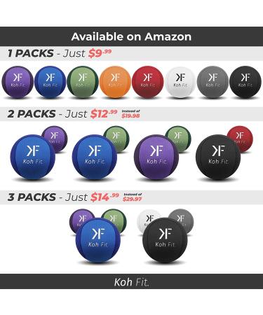 Koh Fit Stress Ball for Adults - Hand Therapy & Stress Relief - Blue - 1 Ball - Buy Online on GoSupps.com