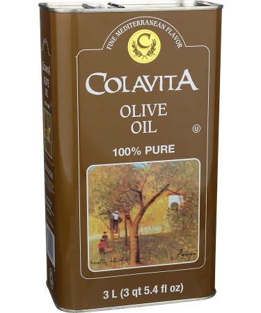 Colavita Olive Oil Tin - 101.4 fl oz | Premium Extra Virgin Olive Oil - Buy Online on GoSupps.com