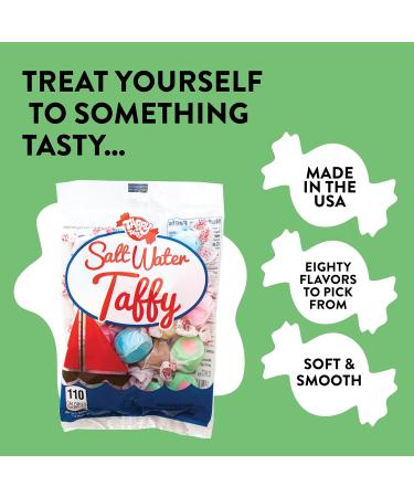 Buy Taffy Town Assorted Salt Water Taffy - 80 Oz | International Shipping Available - Buy Online on GoSupps.com
