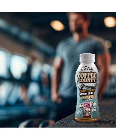 Boisson prot in e - Chiefs Milkshake Macchiato - Sans sucre ajout et sans lactose - Riche en prot ines avec 25 g de prot ine - Bouteilles de 8 x 330 ml - D licieux go t cr meux - Buy Online on GoSupps.com