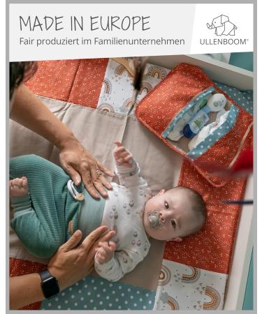 ULLENBOOM Diaper Pocket for On-The-Go - EU-Made Diaper Bag for 3 Diapers & Accessories | Casual Whale Design (18 x 27 cm) - Buy Online on GoSupps.com