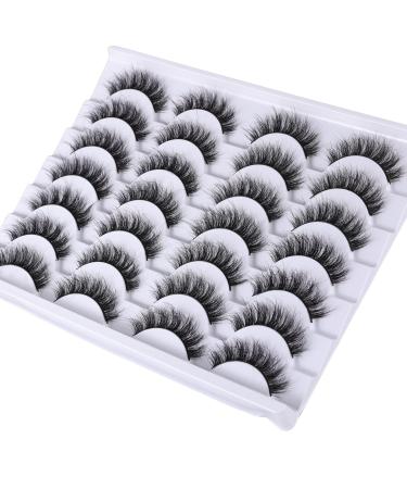 8D Fluffy False Eyelashes - Wispy Faux Mink & Cat Eye Lashes - 14 Pairs Lightweight & Stylish - Buy Online on GoSupps.com