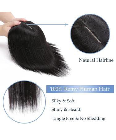 Buy Clip In Real Hair Extensions & Toppers - 130% Density 40cm Natural Black - Ideal for Women - Buy Online on GoSupps.com