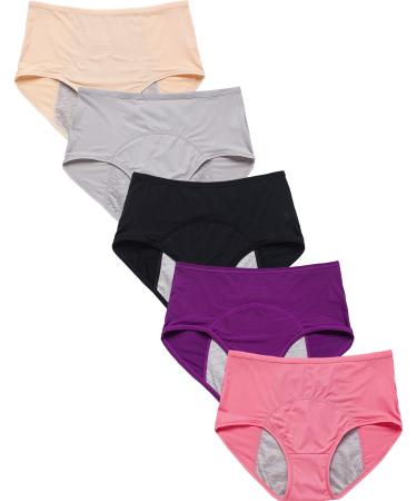 Hellove Mesh Panties Leakproof Protective Briefs (H-4-5-1, X-Large) H-4-5-1 X-Large