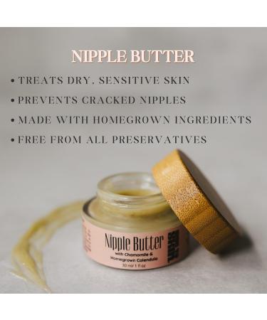 Organic Nipple Butter & Nursing Pads Combo | Soothing Nipple Balm for Dry Cracked Nipples | Skin to Skin Breastfeeding Essentials - Buy Online on GoSupps.com