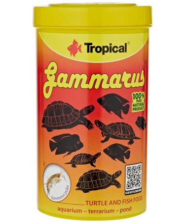 GAMMARUS 500ml / 60g - Natural Food for Aquatic Turtles and Fish, Rich in Calcium, Fibers and Mineral Salts