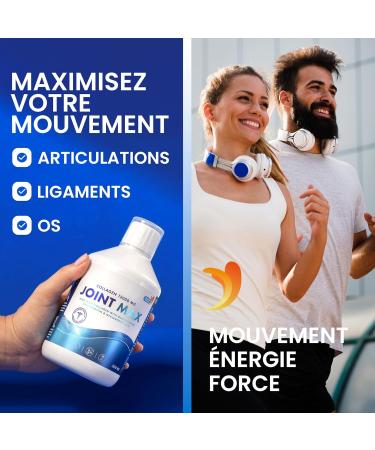 Joint MAX Collagen I Pure Hydrolyzed Collagen (Type I II and III) I Glucosamine MSM Chondroitin Turmeric Hyaluronic Acid I 100% Natural Flavor I Sugar Free - Supply for 20 Days - Buy Online on GoSupps.com