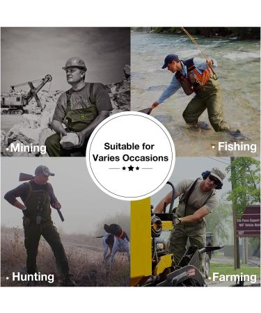 TIDEWE Bootfoot Chest Wader 2-Ply Nylon/PVC Waterproof Fishing Hunting Waders for Men and Women - Brown Size 11 - Buy Online on GoSupps.com