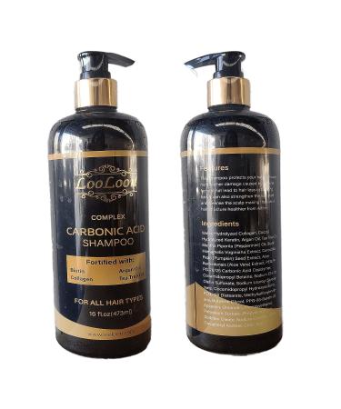 Carbonic Acid Shampoo for Hair Growth with Biotin, Collagen, Tea Tree & Argan Oil - 16 Oz | Anti-Hair Loss Set for Men and Women - Buy Online on GoSupps.com