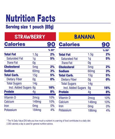 GoGo squeeZ YogurtZ Variety Pack - Strawberry Banana 3 oz. (10 Pouches) | Real Yogurt & Fruit Kids Snacks | Pantry Friendly, No Fridge Needed | Kosher Certified - Buy Online on GoSupps.com