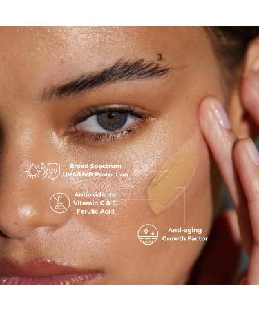 Sonrei Clearly Zinq Hydrating Tinted SPF 35 Sunscreen - Anti-Aging Mineral Gel & Primer | Broad Spectrum UV Protection Water-Resistant Vegan - 1.7 Fl oz - Buy Online on GoSupps.com