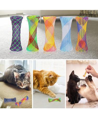 cobee Cat Tube Spring Toy 20 Pieces Interactive Cat Spring Toy Colorful Cat Toy for Indoor Cats Funny Cat Play Toy for Cat Kitten - Buy Online on GoSupps.com