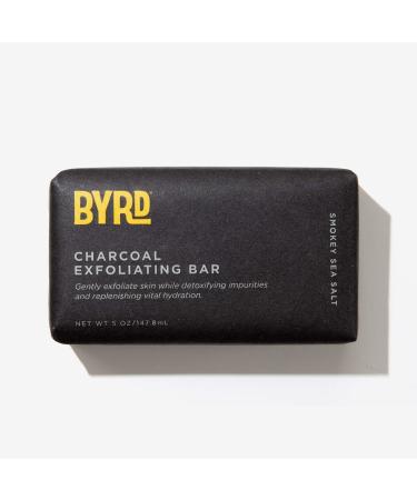 Byrd Hairdo Products Charcoal Exfoliating Bar Soap Smokey Sea Salt 5 oz (147.8 ml)